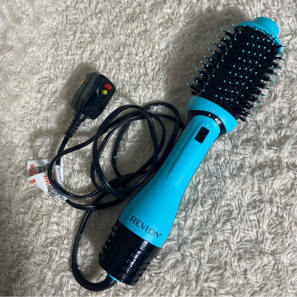 Revlon One-Step Volumizer Original Hair Dryer Hot Air Brush Styler Baby Blue - Picture 7 of 7